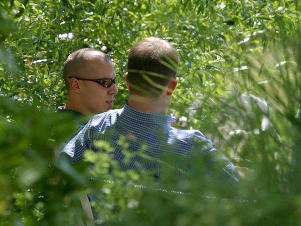 Diskussion im UW/H Garten
